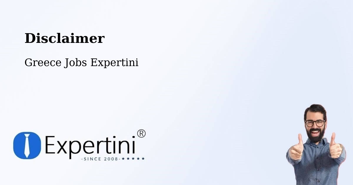 Disclaimer – Ýdra - Greece Jobs Expertini